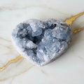 Großes Celestit Cluster Herz – Symbol für Liebe & Verbundenheit CrystalScents