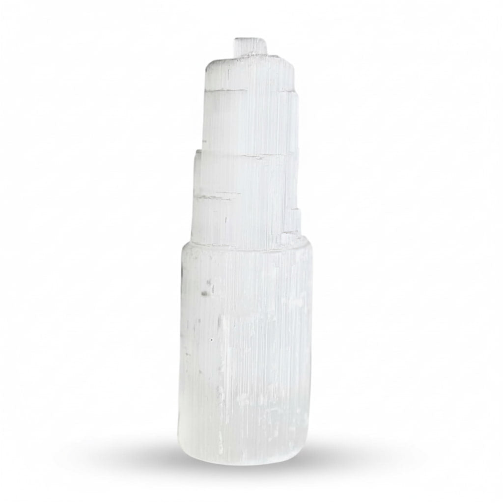 Selenit Turm – Kraftvolles Naturstück CrystalScents