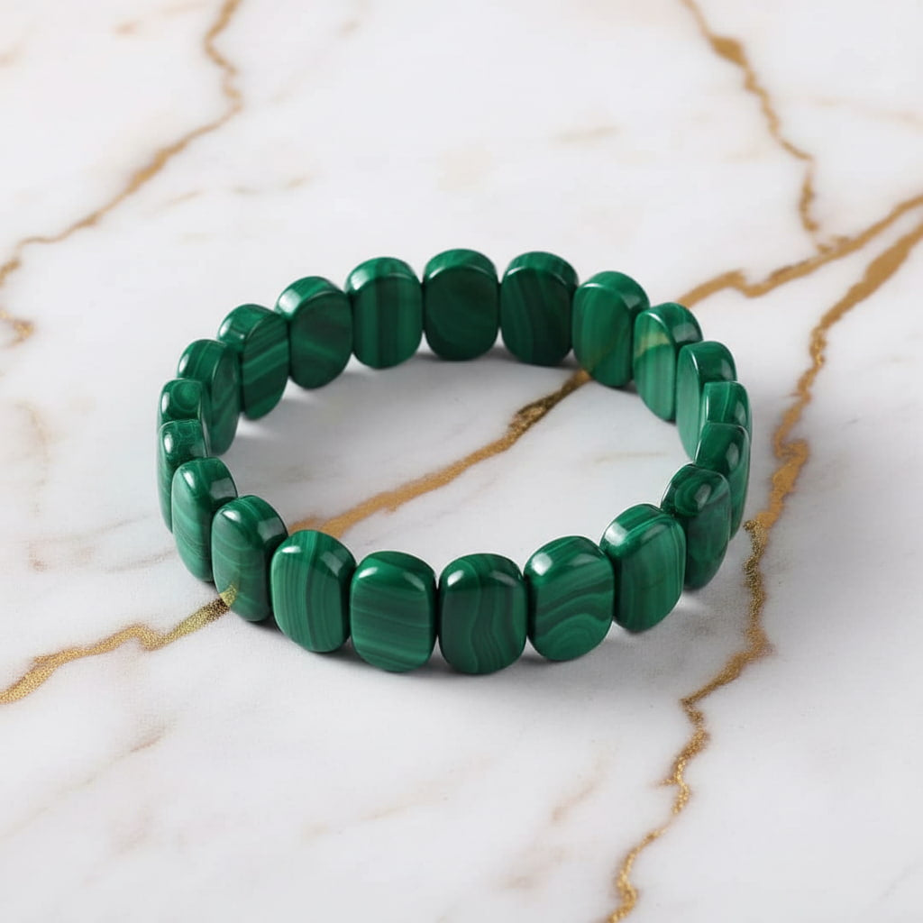 Malachit Armband - Lebendige Optik CrystalScents