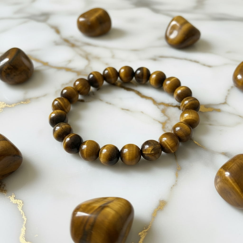 Tigerauge Kugelarmband – für Mut und Ausdauer CrystalScents