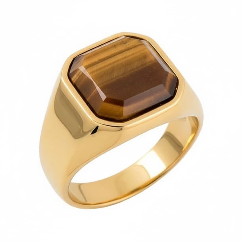Tigerauge Ring - Kraftvolle Akzente CrystalScents