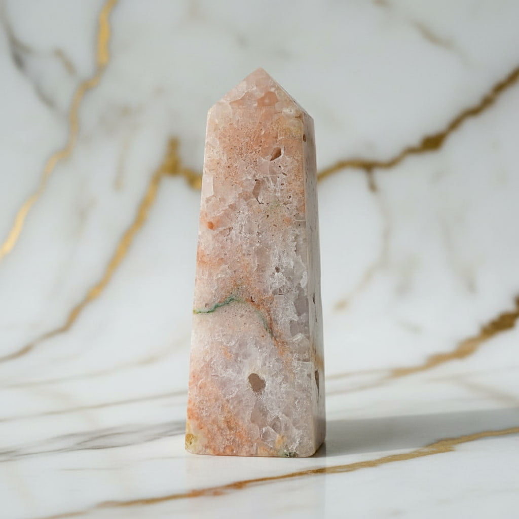 Rosa Amethyst Obelisk – Sanft & einzigartig CrystalScents