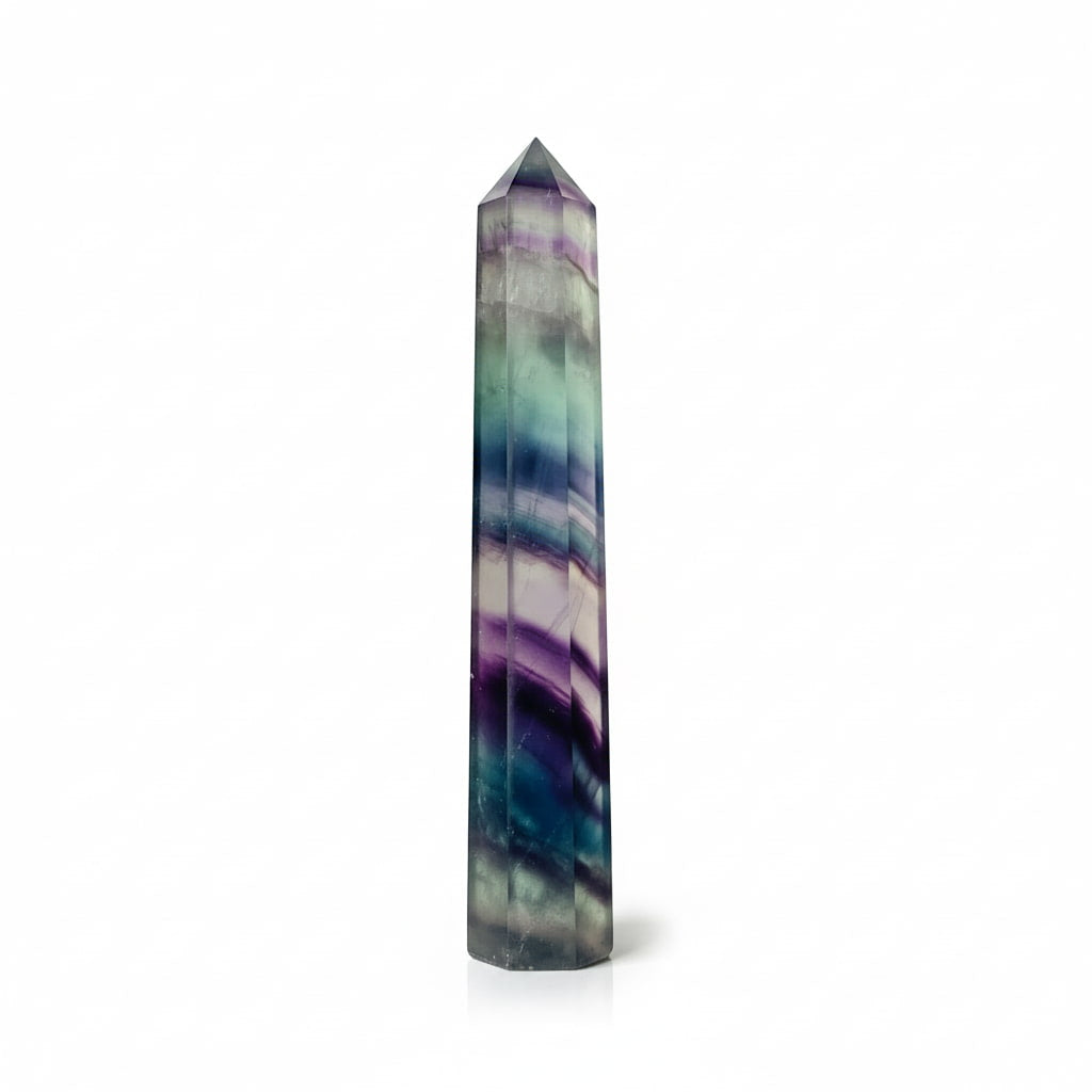Fluorit Obelisk – Achtsamkeit & Liebe CrystalScents