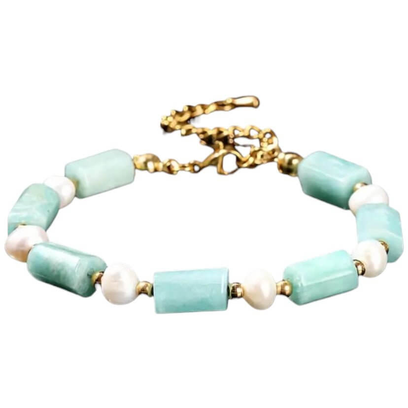 Amazonit Armband - Perlen & Naturstein CrystalScents