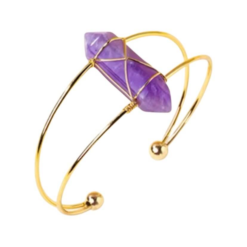 Amethyst Armreif - Eleganz & positive Energie CrystalScents