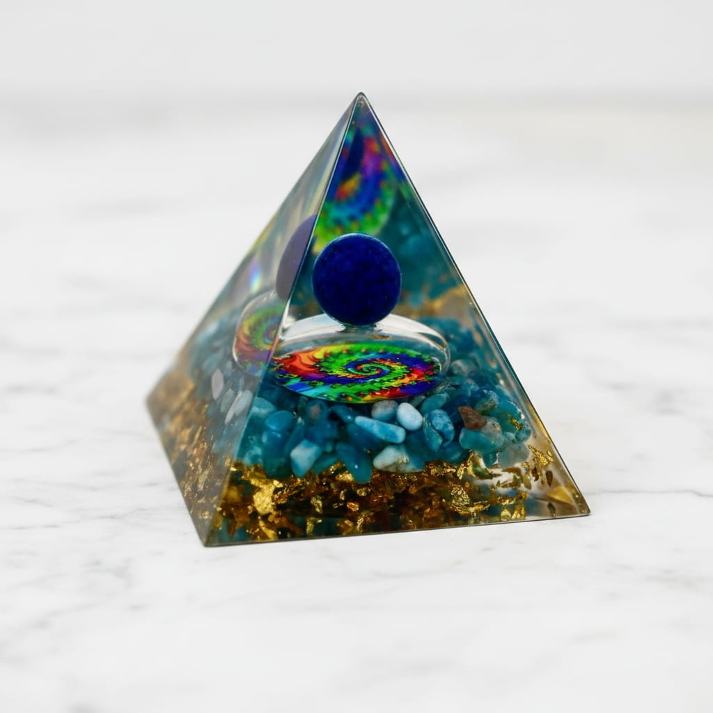 Apatit Orgonit Pyramide – Balance & Geist CrystalScents