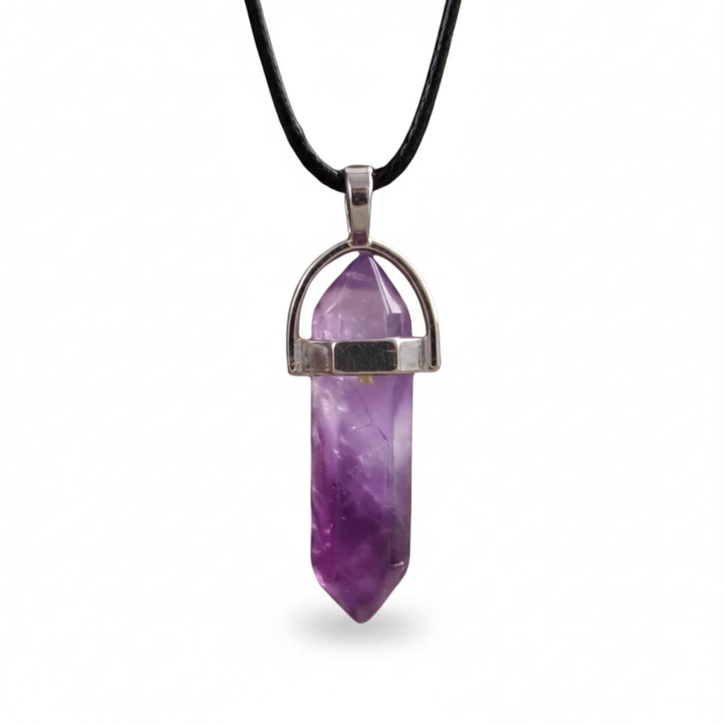 Amethyst Halskette - Doppelender CrystalScents
