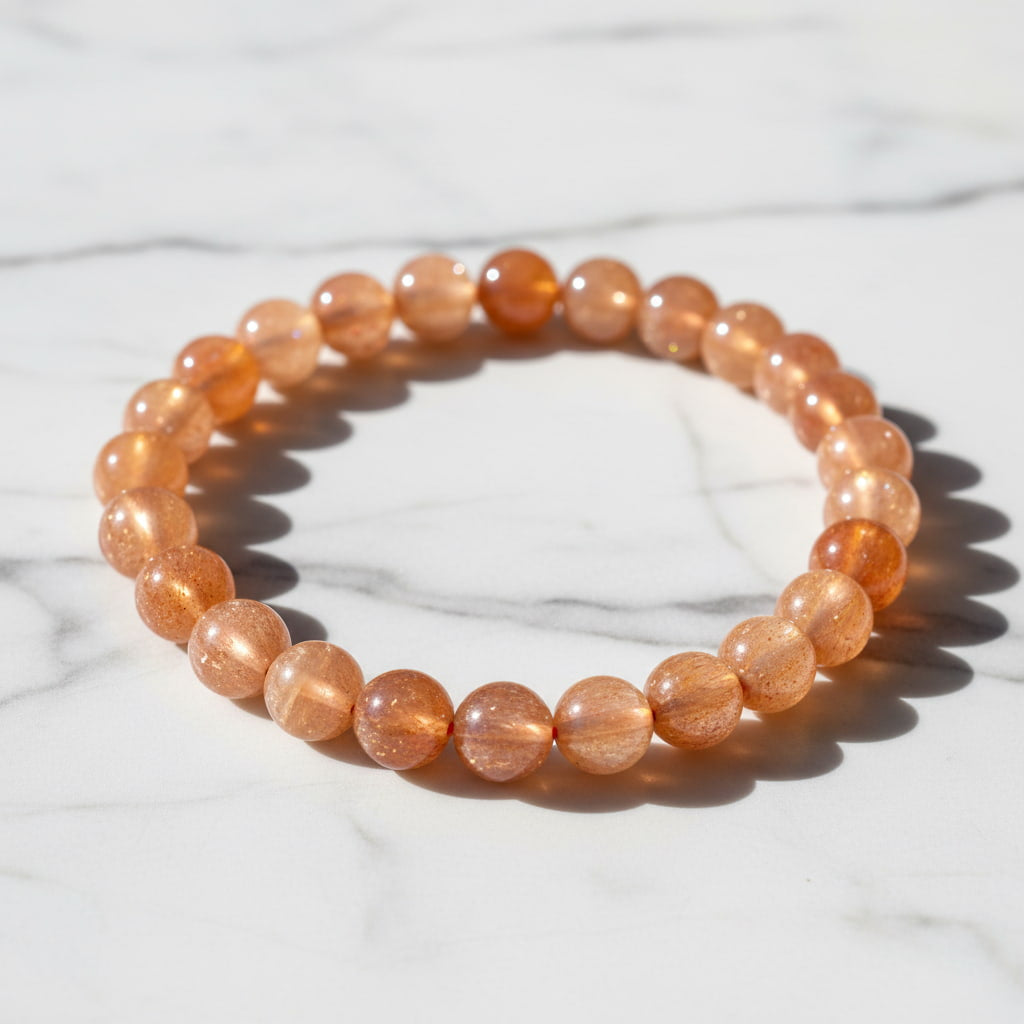 Sonnenstein Kugelarmband – Optimismus & Glück CrystalScents