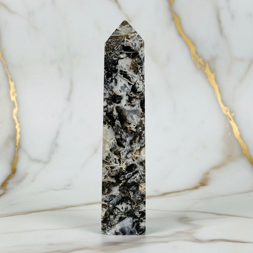 Großer Sphalerit Obelisk – Druzy Kristallhighlight CrystalScents