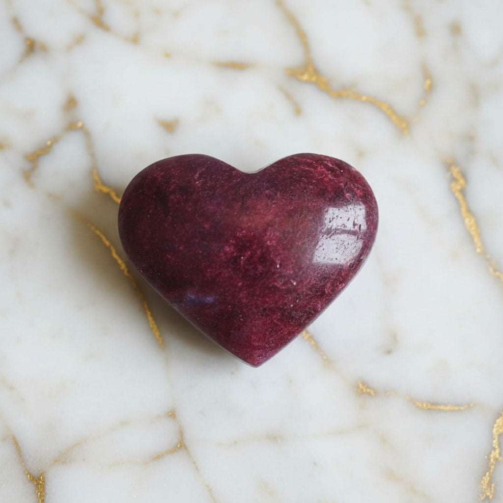 Rotes Mondstein Herz – Liebe & Wohlbefinden CrystalScents