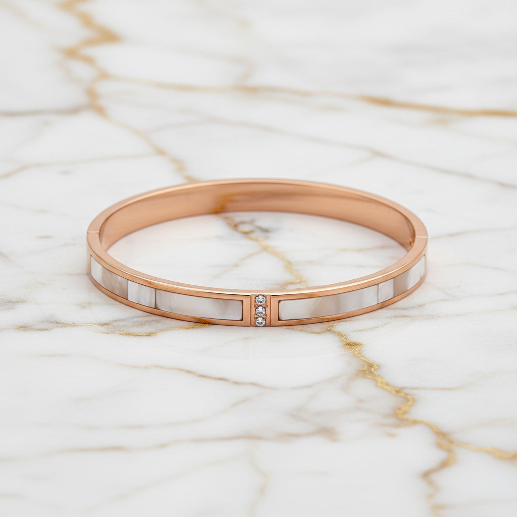 Armband - Roségold mit Perlmutt CrystalScents