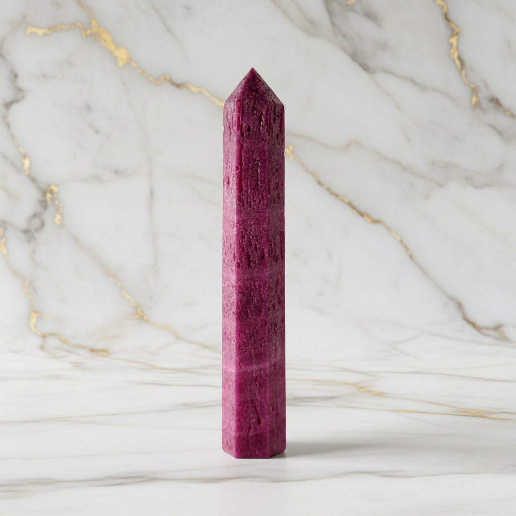 Korund Obelisk - Kraftvoller Farbakzent CrystalScents