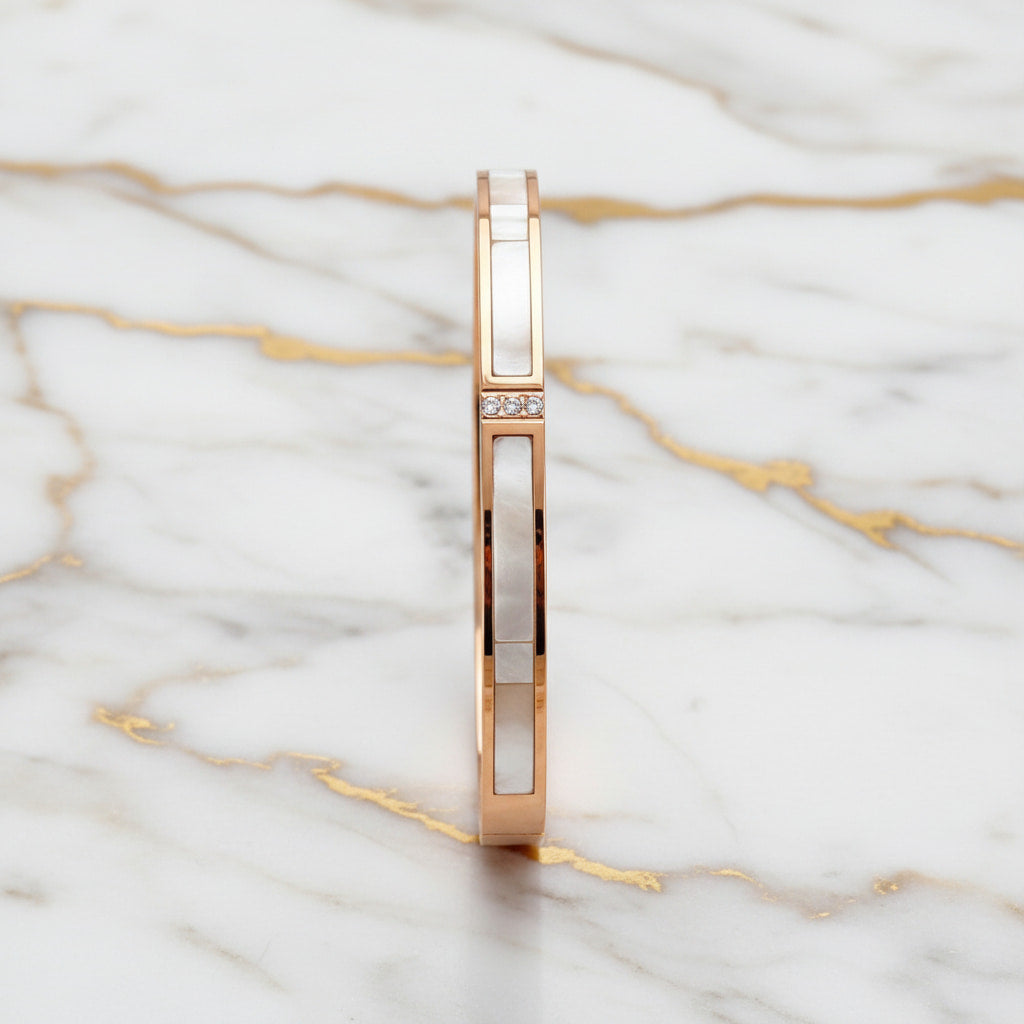 Armband - Roségold mit Perlmutt CrystalScents