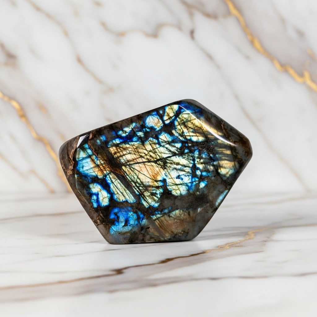 Große Labradorit Freiform – Präsenz der Farben CrystalScents
