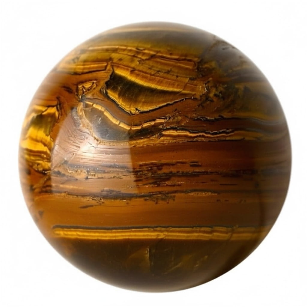 Tigerauge Kugel – Natürliche Kraftquelle CrystalScents