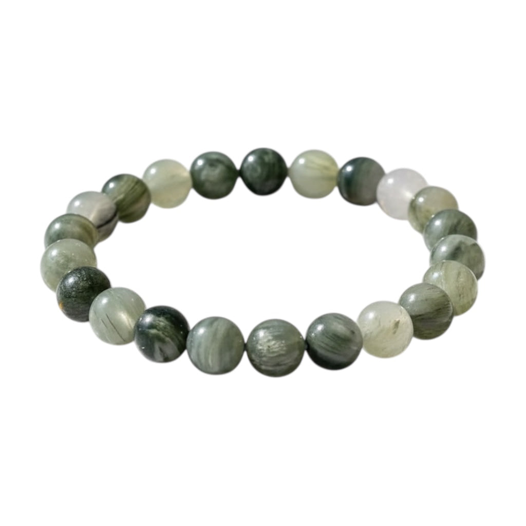 Grüner Jaspis Kugelarmband - Erdung & Kraft CrystalScents