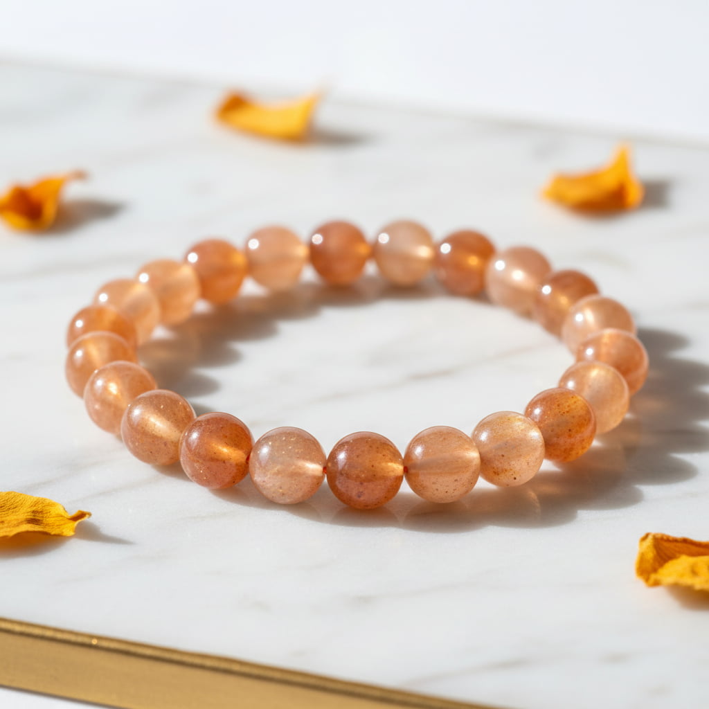 Sonnenstein Kugelarmband – Optimismus & Glück CrystalScents