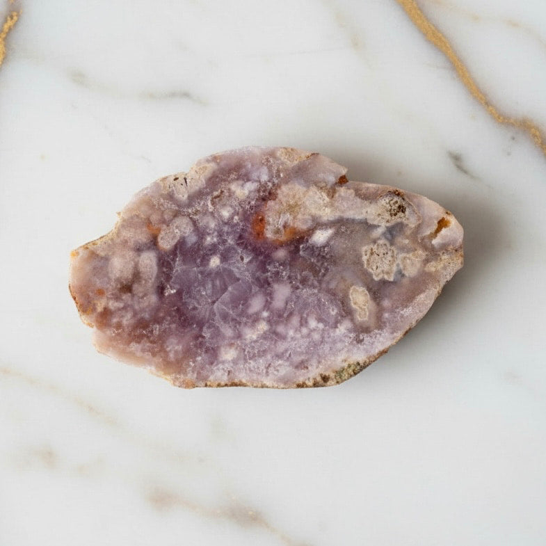 Rosa Amethyst Scheibe – Glitzer & Eleganz CrystalScents