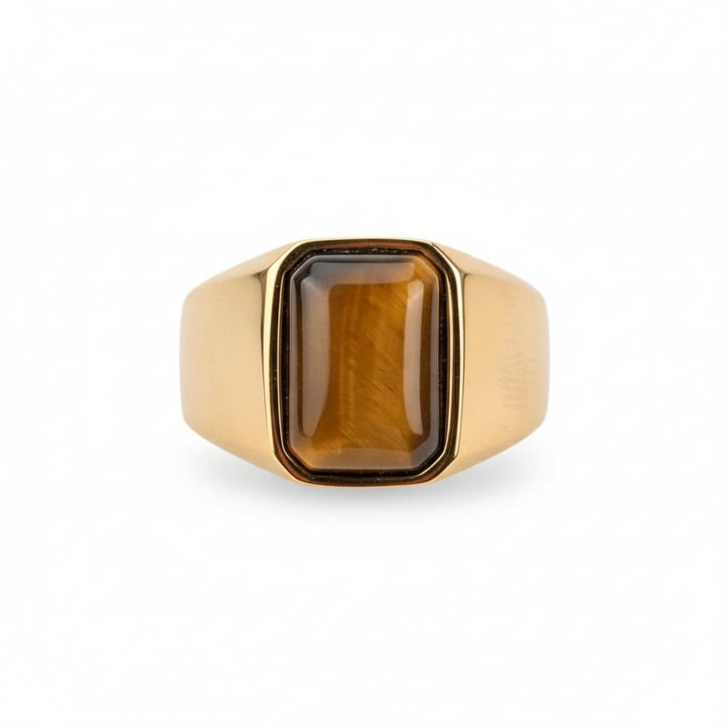 Tigerauge Ring - Klarheit & Fokus CrystalScents