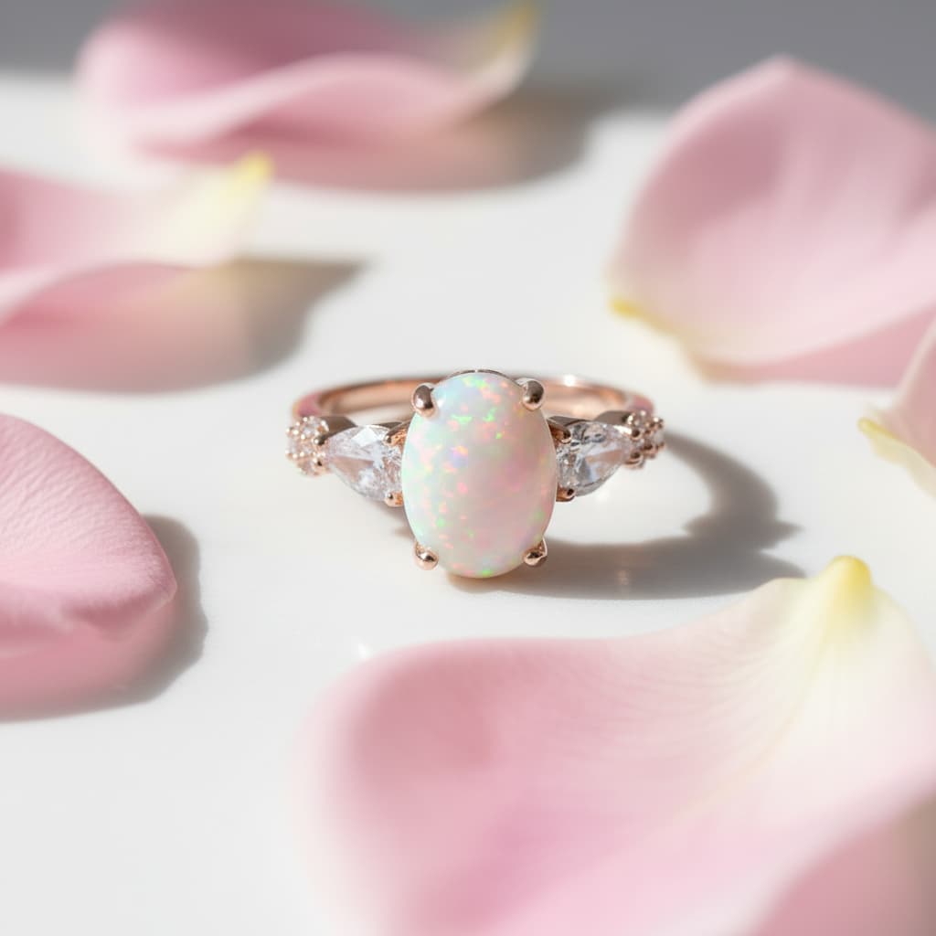 Opal Ring - Funkelndes Farbspiel CrystalScents