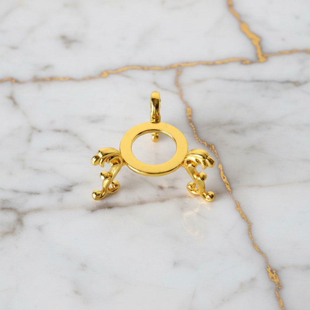 Kugelhalter Gold – Eleganter Halter für Lieblingskugeln CrystalScents