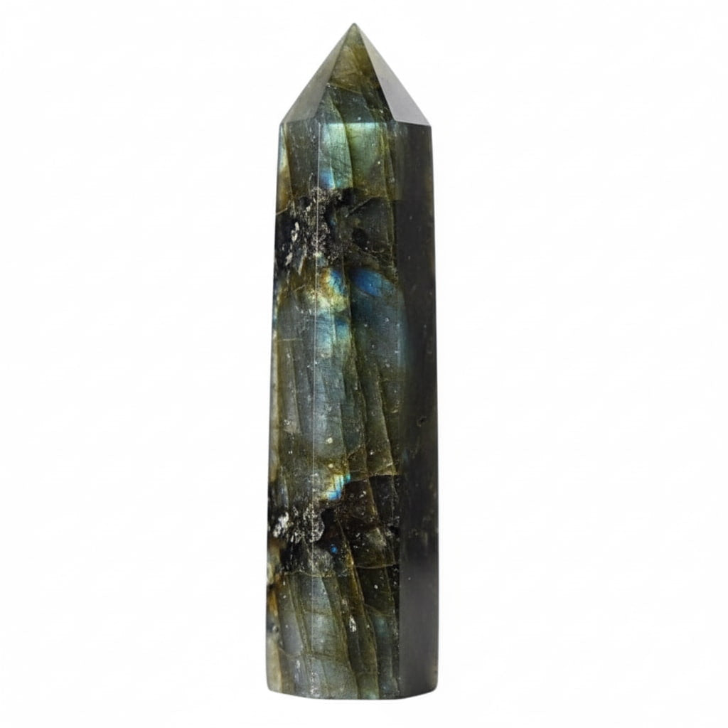 Labradorit Obelisk – Inspiration & Ruhe CrystalScents