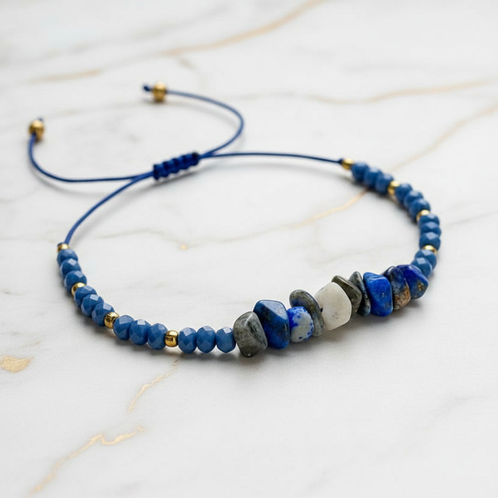 Lapislazuli Schutzarmband - Fokus & Intuition CrystalScents