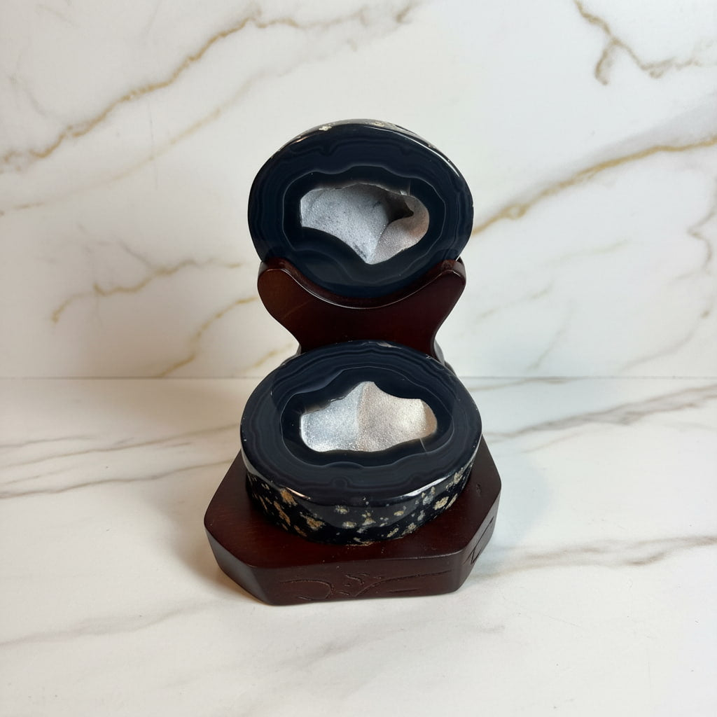 Achat Truhe - Schwarze Schönheit CrystalScents