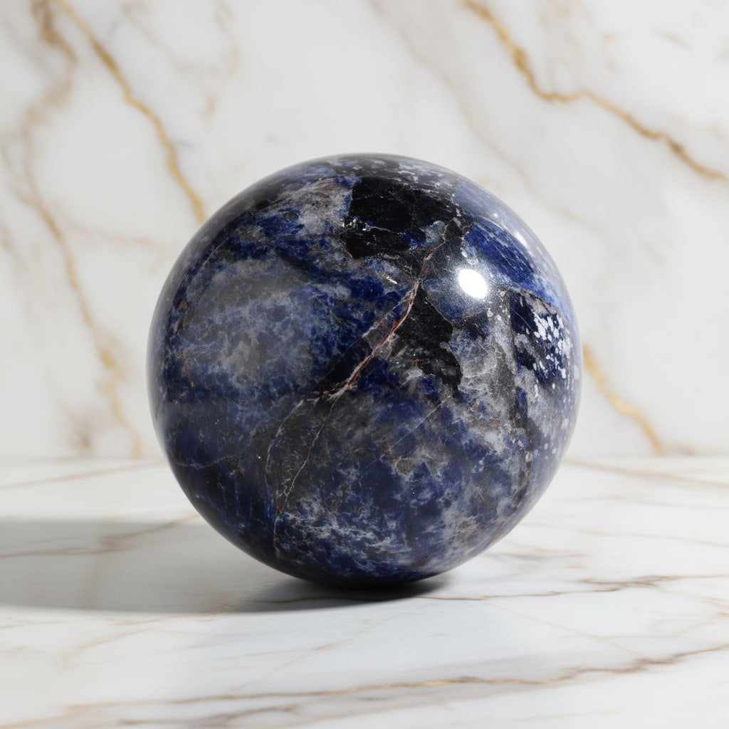 Große Sodalit Kugel – Intuition & innere Ruhe CrystalScents