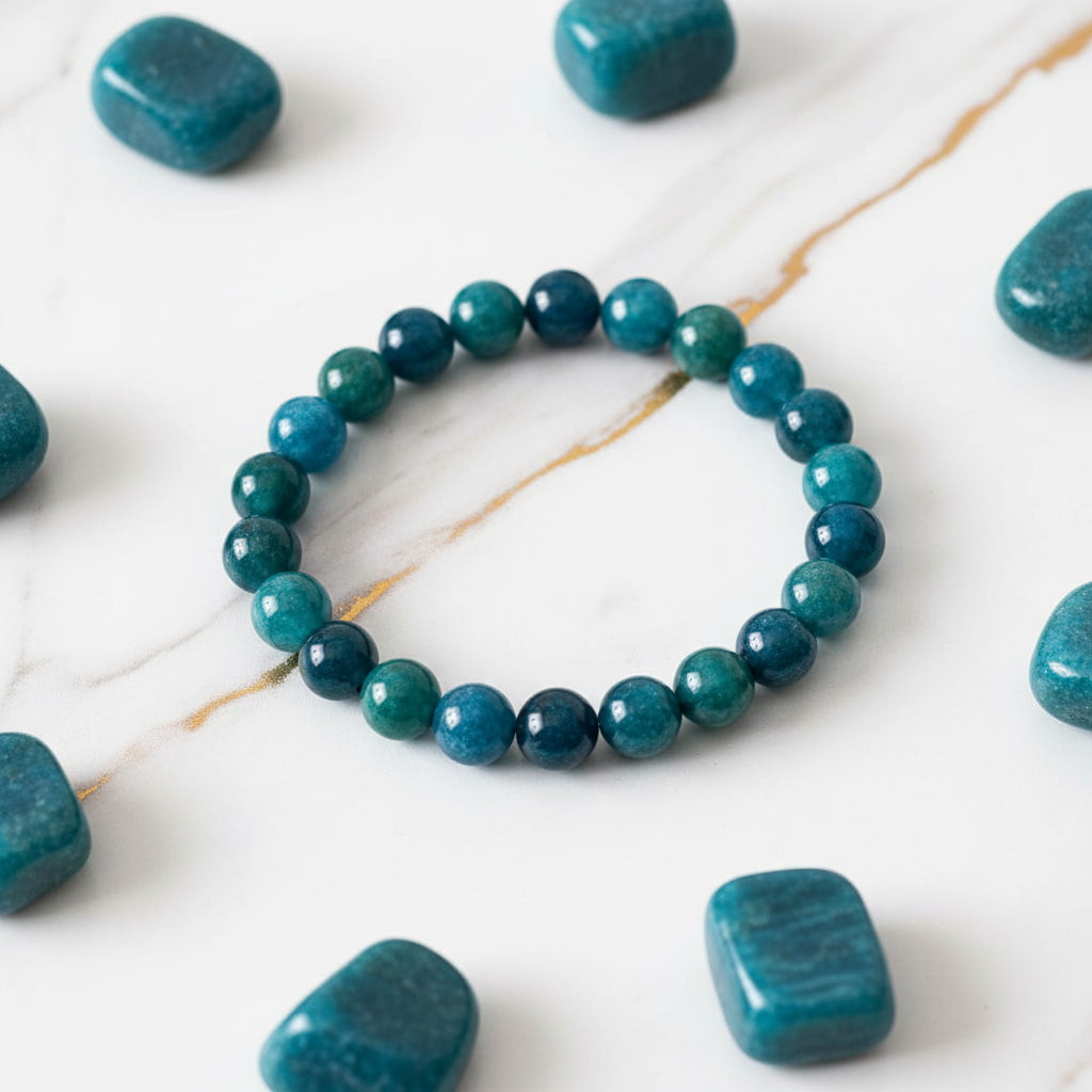 Apatit Kugelarmband – Positive Energie & Harmonie CrystalScents