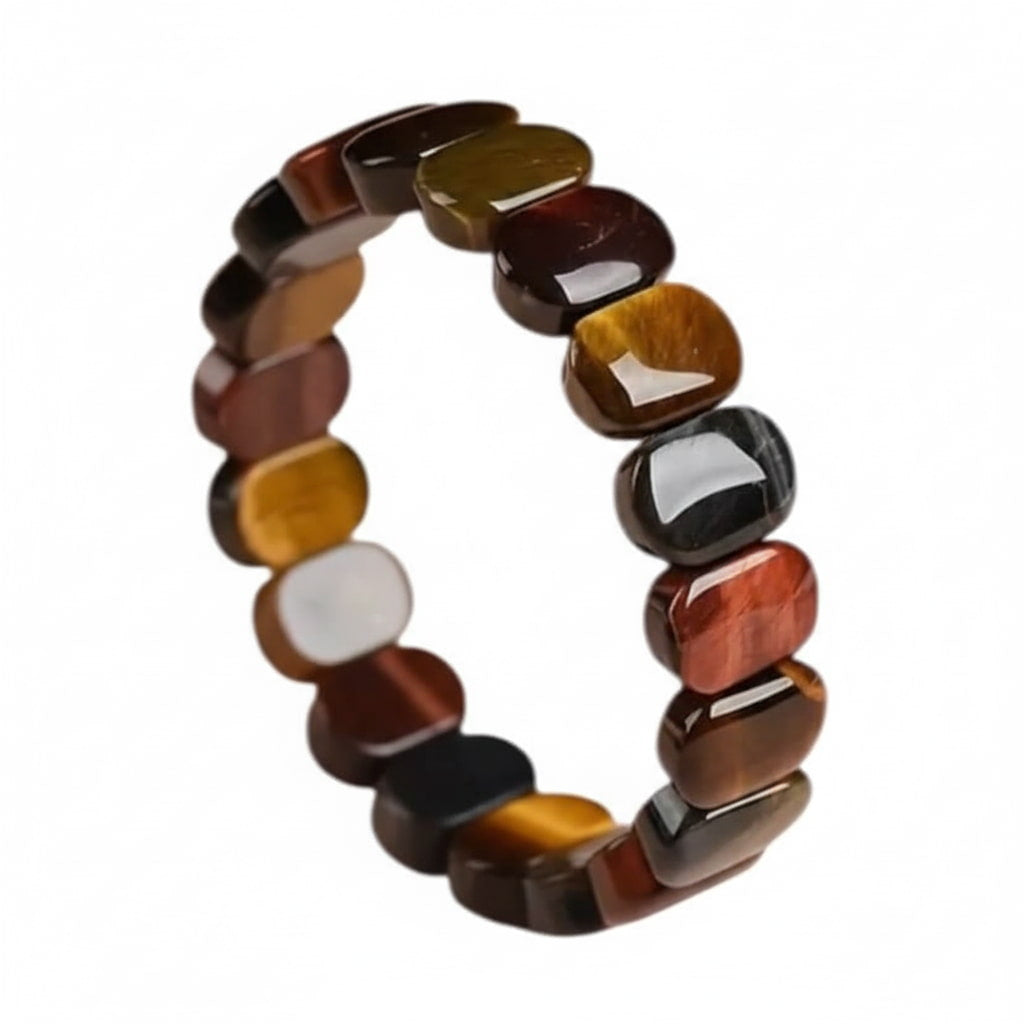 Tigerauge Armband - Dreifarbige Kombination CrystalScents