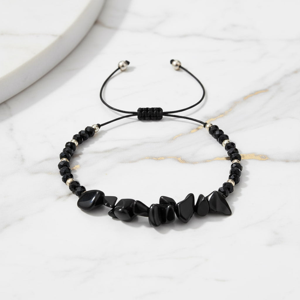 Obsidian Schutzarmband – Stärke & Sicherheit CrystalScents