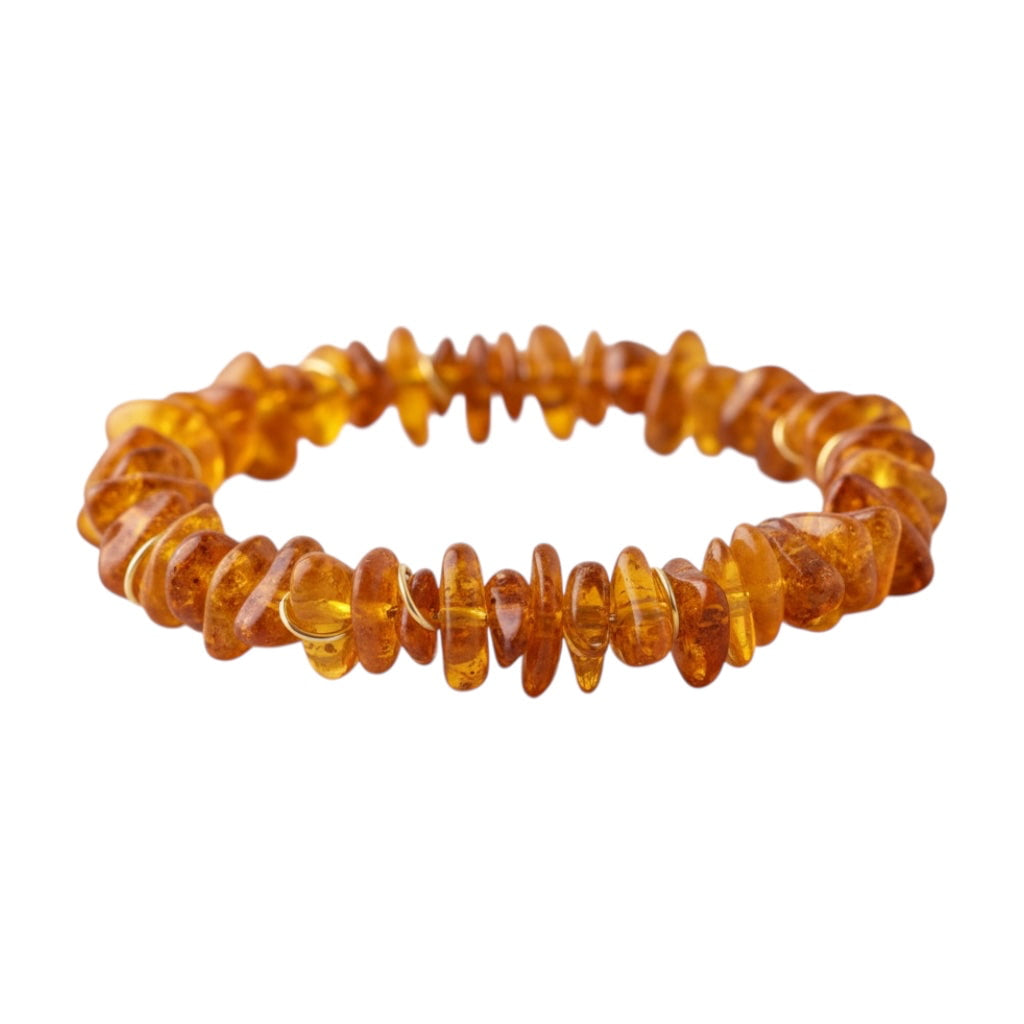 Bernstein Splitterarmband – Tatkraft & Wohlbefinden CrystalScents