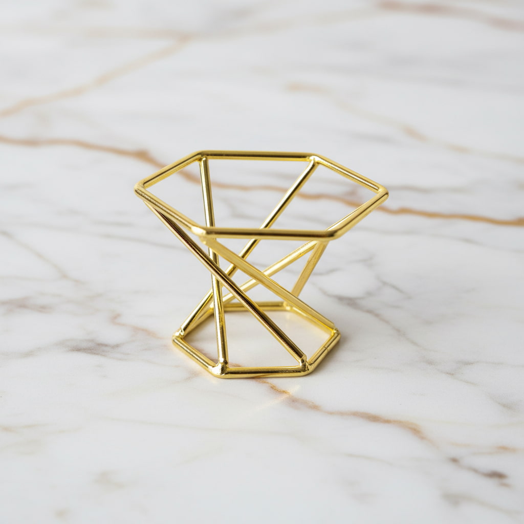 Kristallhalter Gold 2 in 1 – Dekorativ & Multifunktional CrystalScents