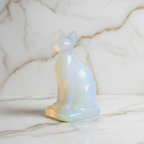 Opalit Katzenfigur - Schimmer & Schönheit CrystalScents
