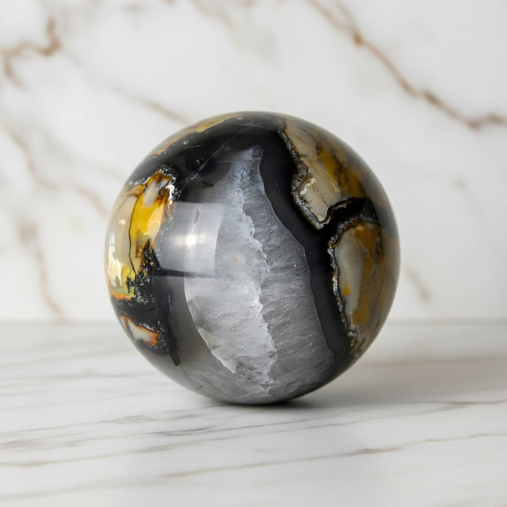 Große Achat Kugel – Leuchtendes Kristalljuwel CrystalScents