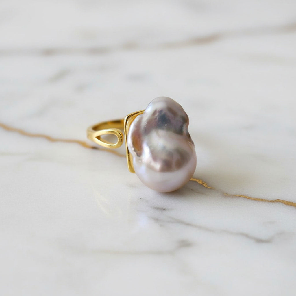 Ring Gold - mit zeitloser Perle CrystalScents