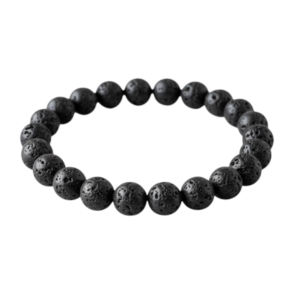 Vulkanstein Kugelarmband - Erdung & innere Stärke CrystalScents