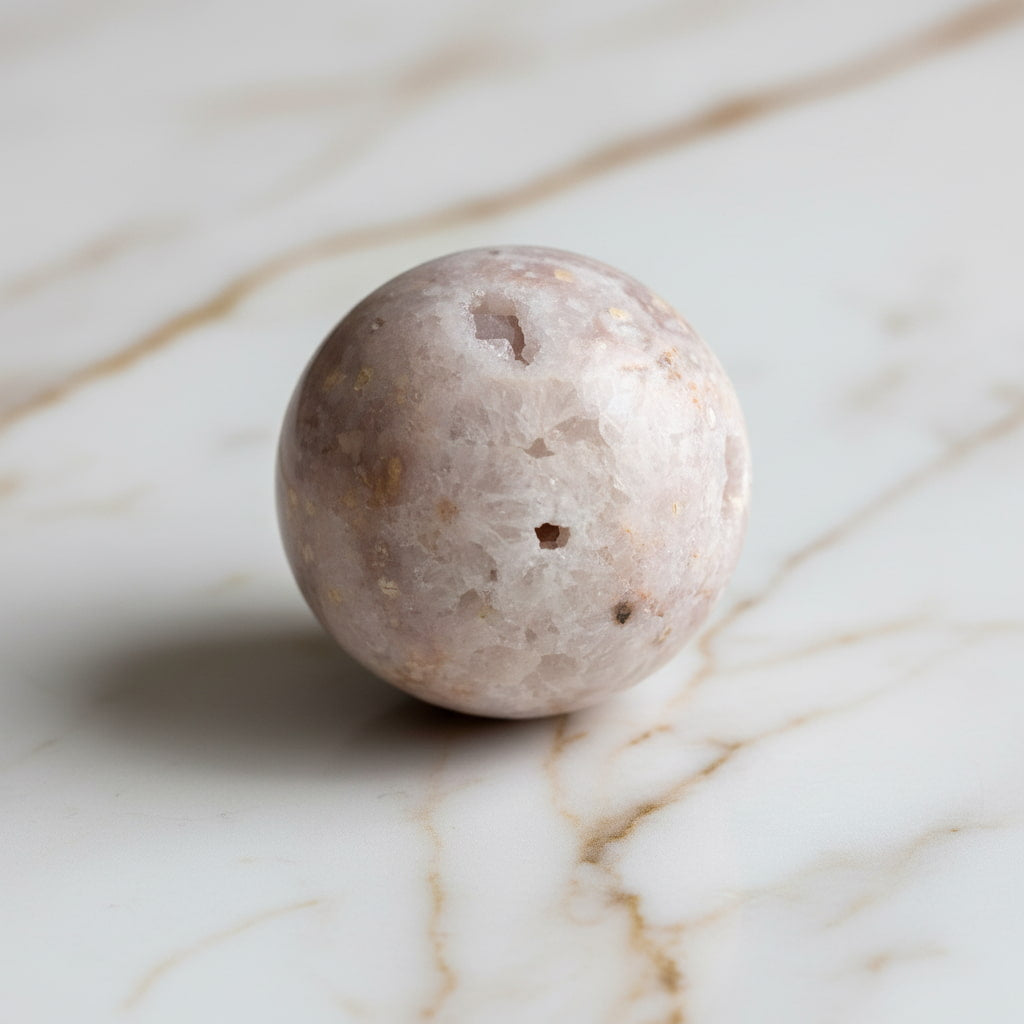 Rosa Amethyst Kugel – Glitzertraum für Harmonie & Balance CrystalScents