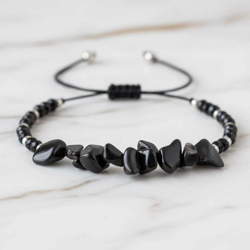 Obsidian Schutzarmband – Stärke & Sicherheit CrystalScents
