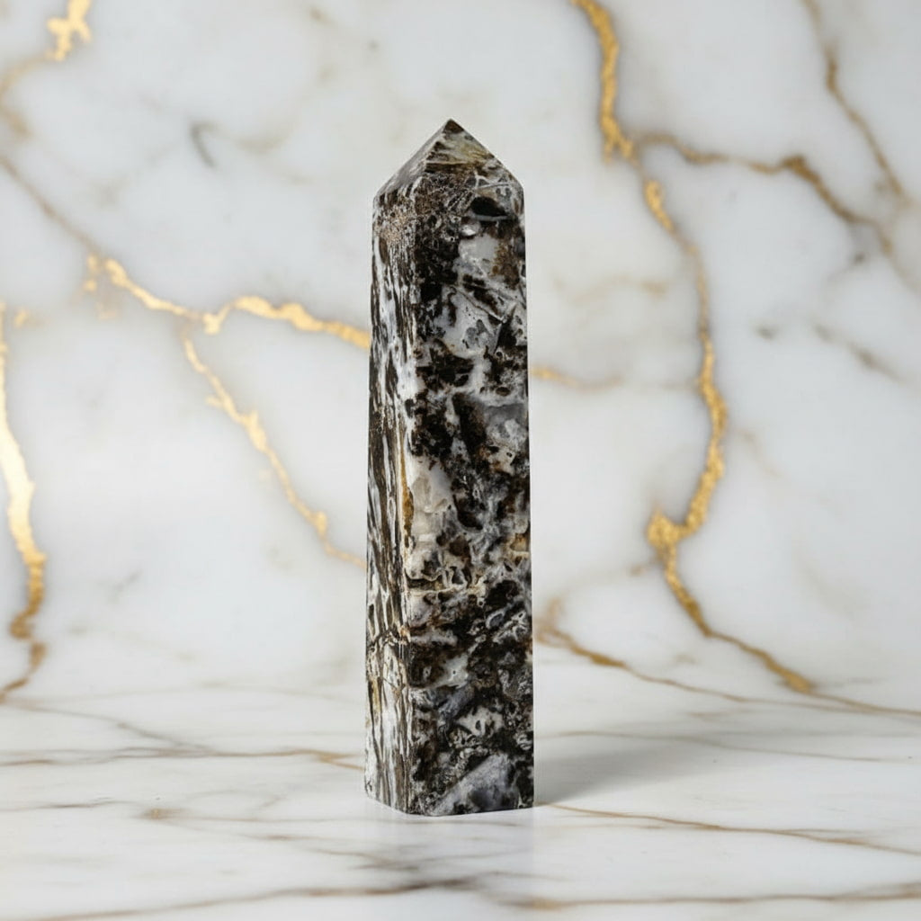 Großer Sphalerit Obelisk – Druzy Kristallhighlight CrystalScents