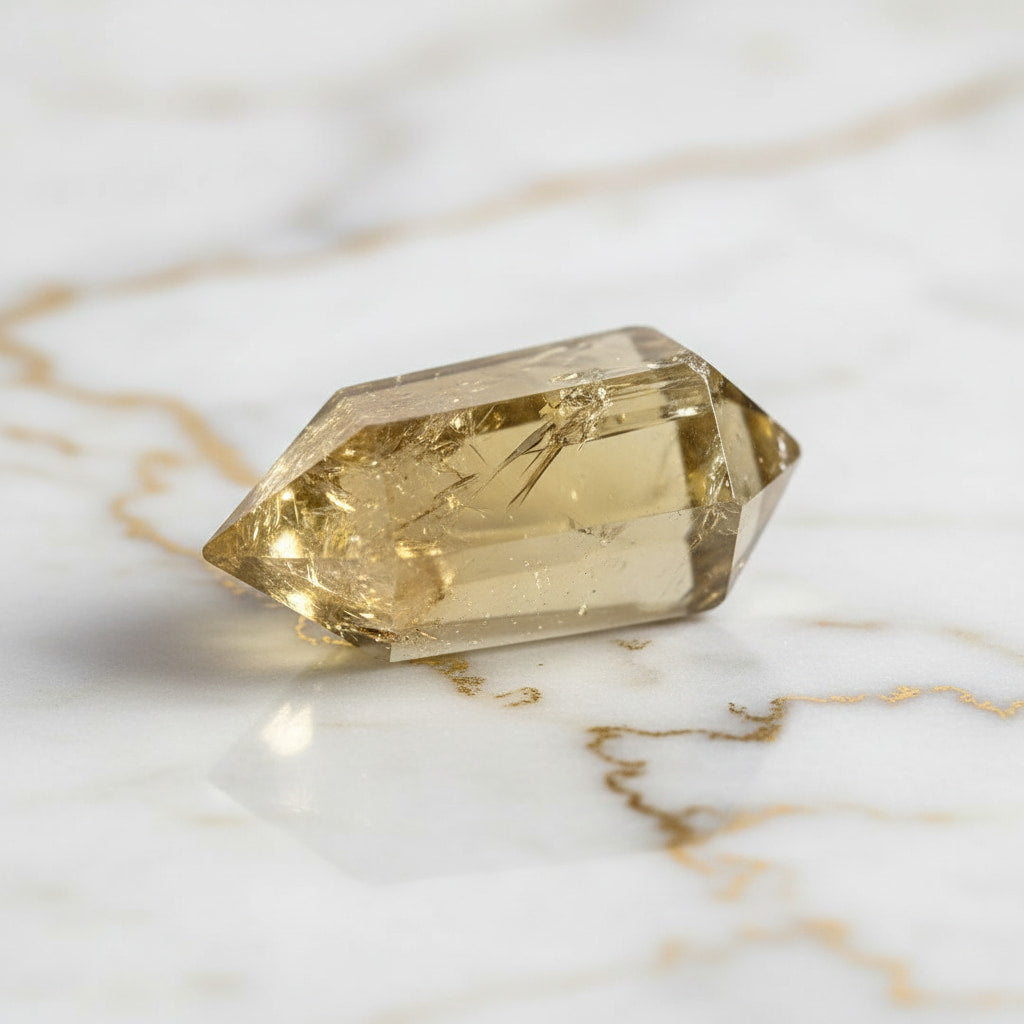 Citrin Doppelender – Strahlendes Naturjuwel CrystalScents