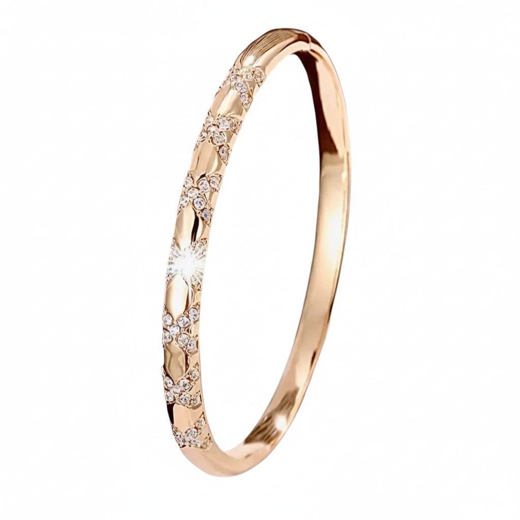Armband - Funkelndes Kreuzmuster in Roségold CrystalScents