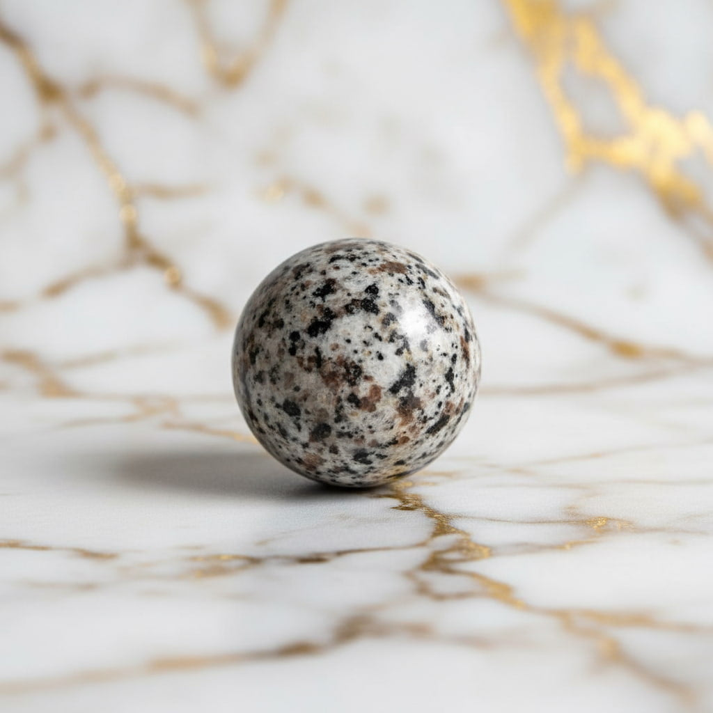 Mini Flammenstein Yooperlite Kugel – Energie & Vitalität CrystalScents