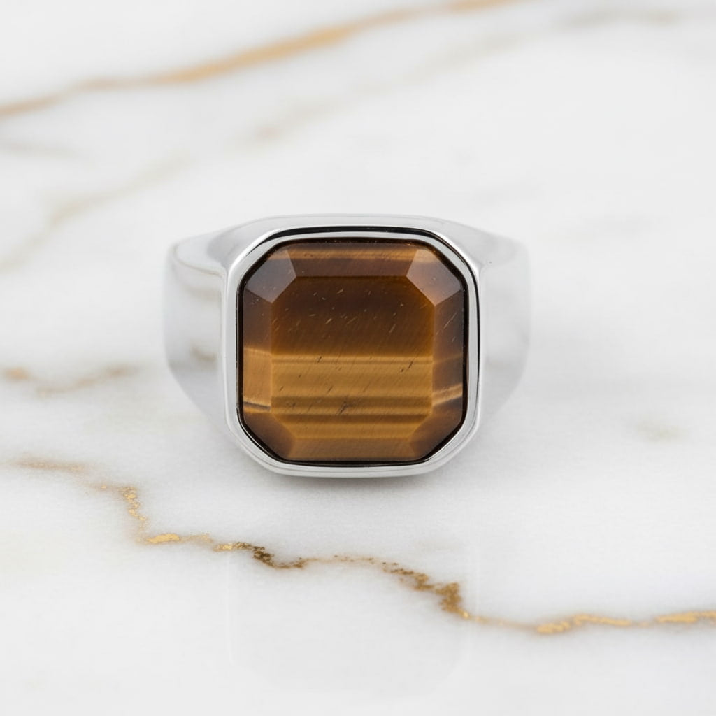 Tigerauge Ring – Kraftvolle Akzente CrystalScents