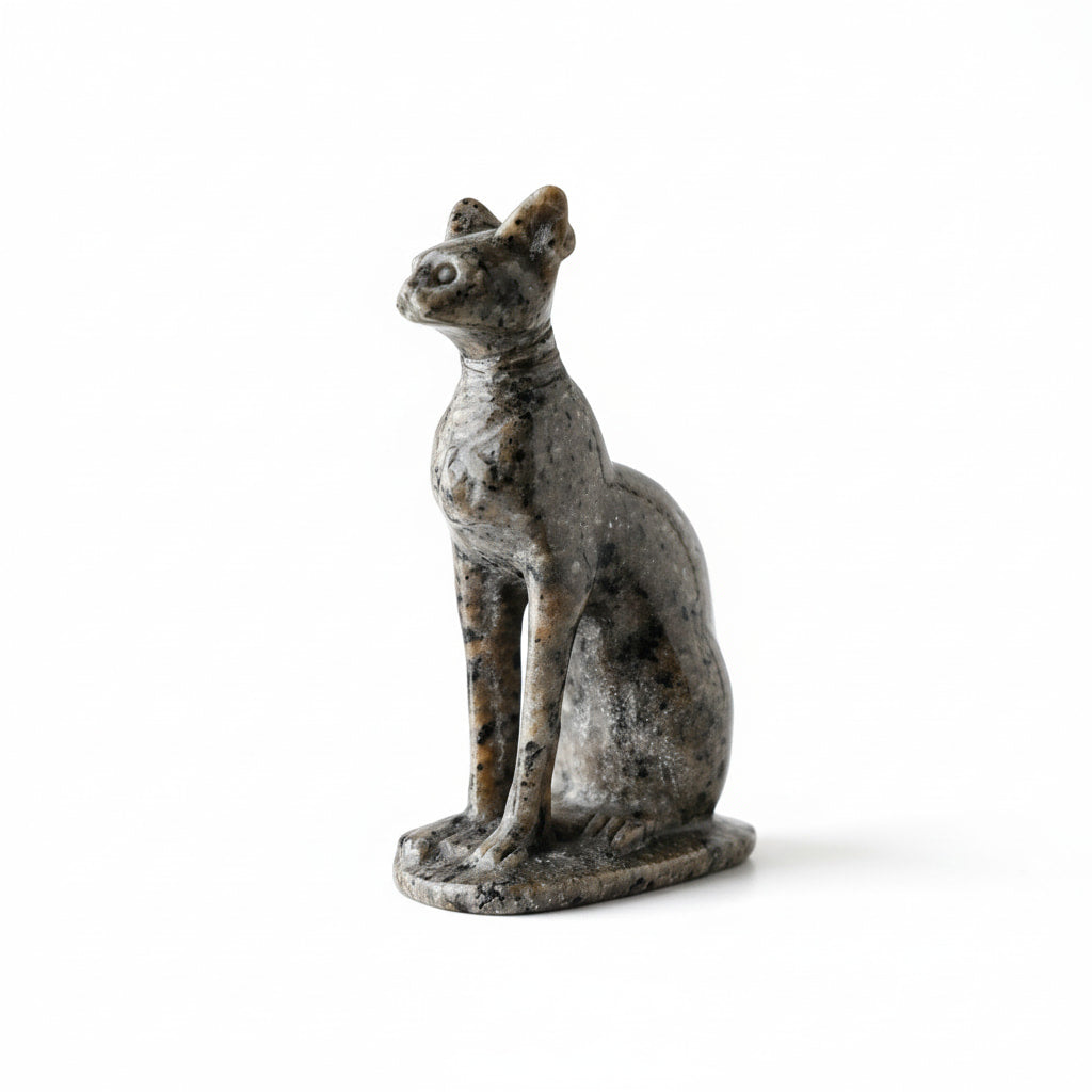 Yooperlite Katze - Skulptur mit UV-Reaktion CrystalScents