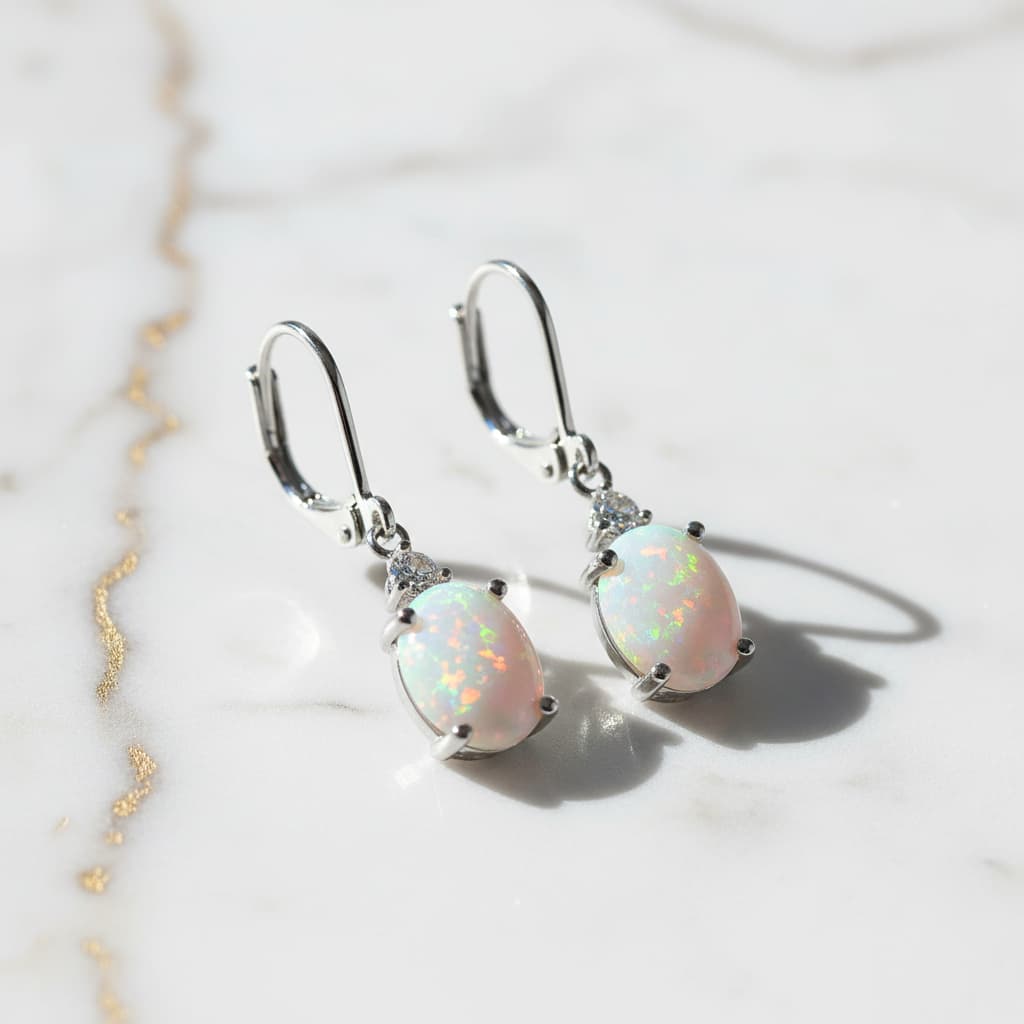 Opal Ohrringe Silber – Magie & Ausstrahlung CrystalScents