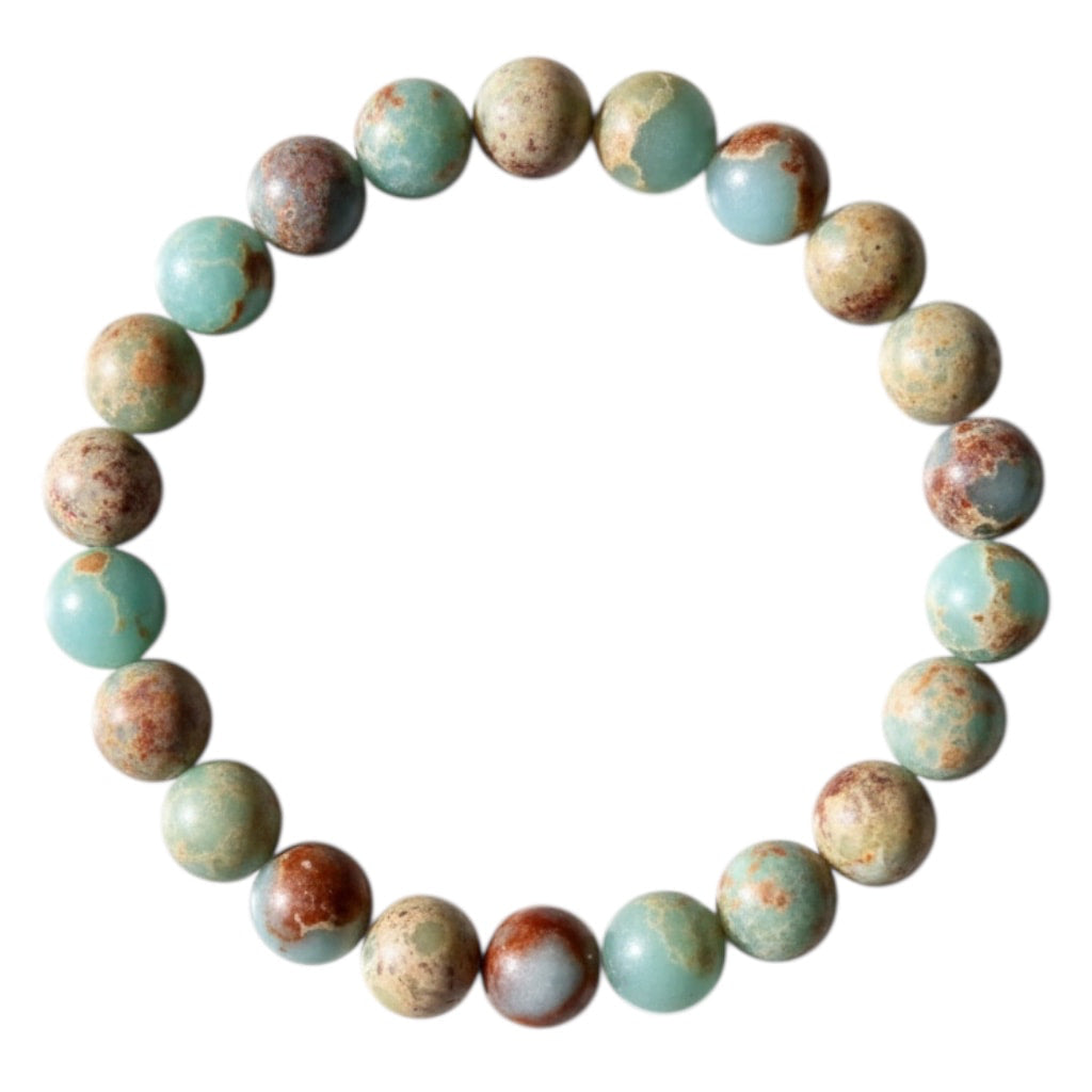 Kaiserstein Kugelarmband – Kraftvolles Naturjuwel für Stabilität CrystalScents