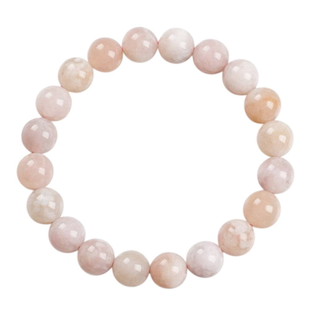 Kirschblüten Achat Kugelarmband - Frühlingstraum CrystalScents