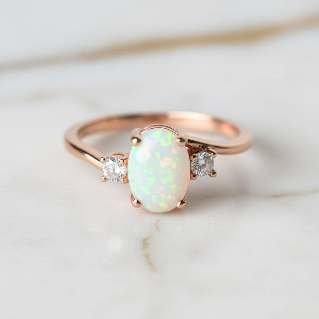 Opal Ring - Roségold & Filigran CrystalScents